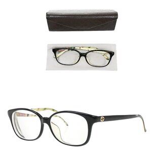 GUCCI GG Logo Reading Glasses Eye Wear Plastic SGZ06BMXJF Black 01KP129